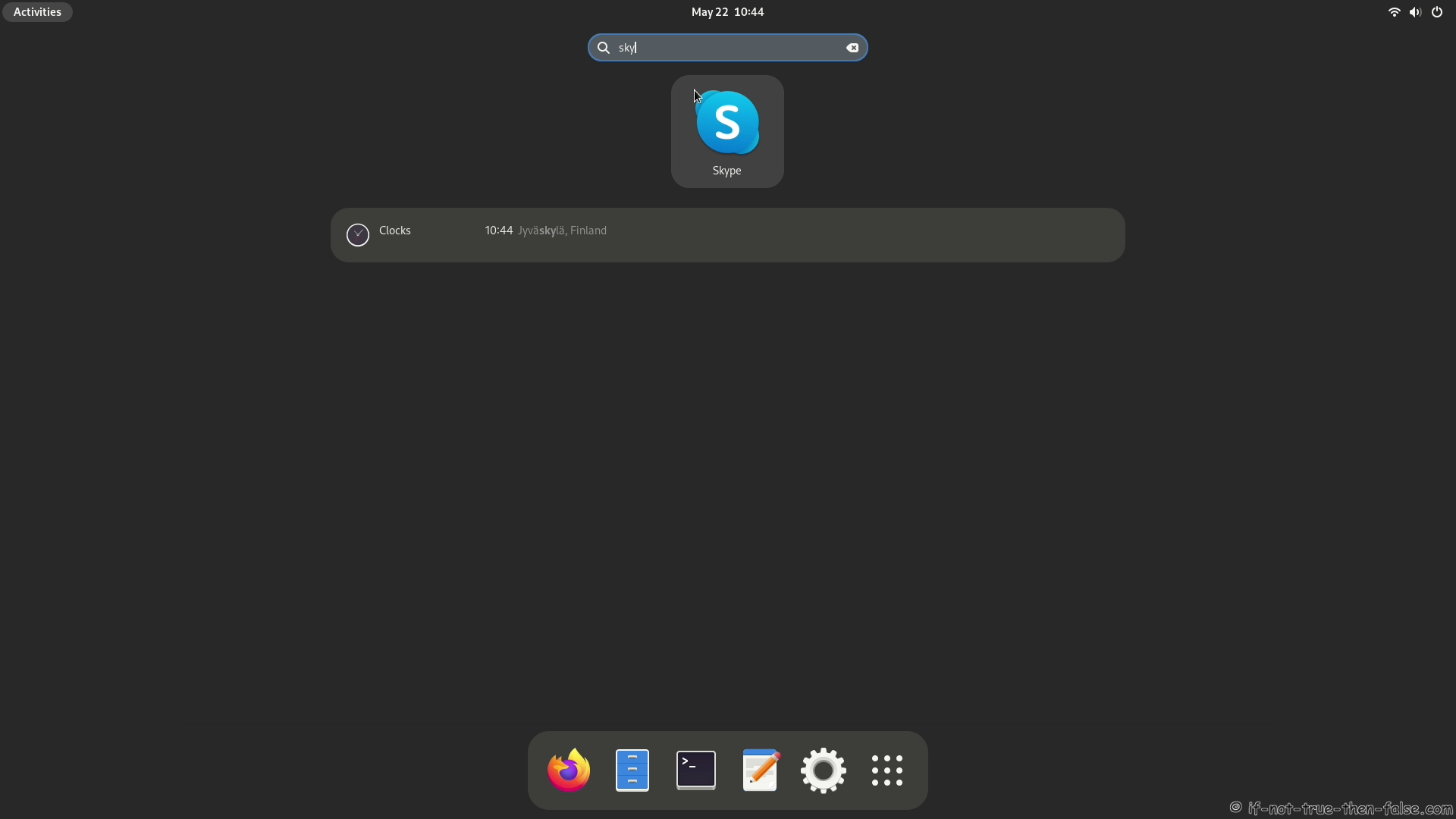 Skype Launcher on Fedora 38