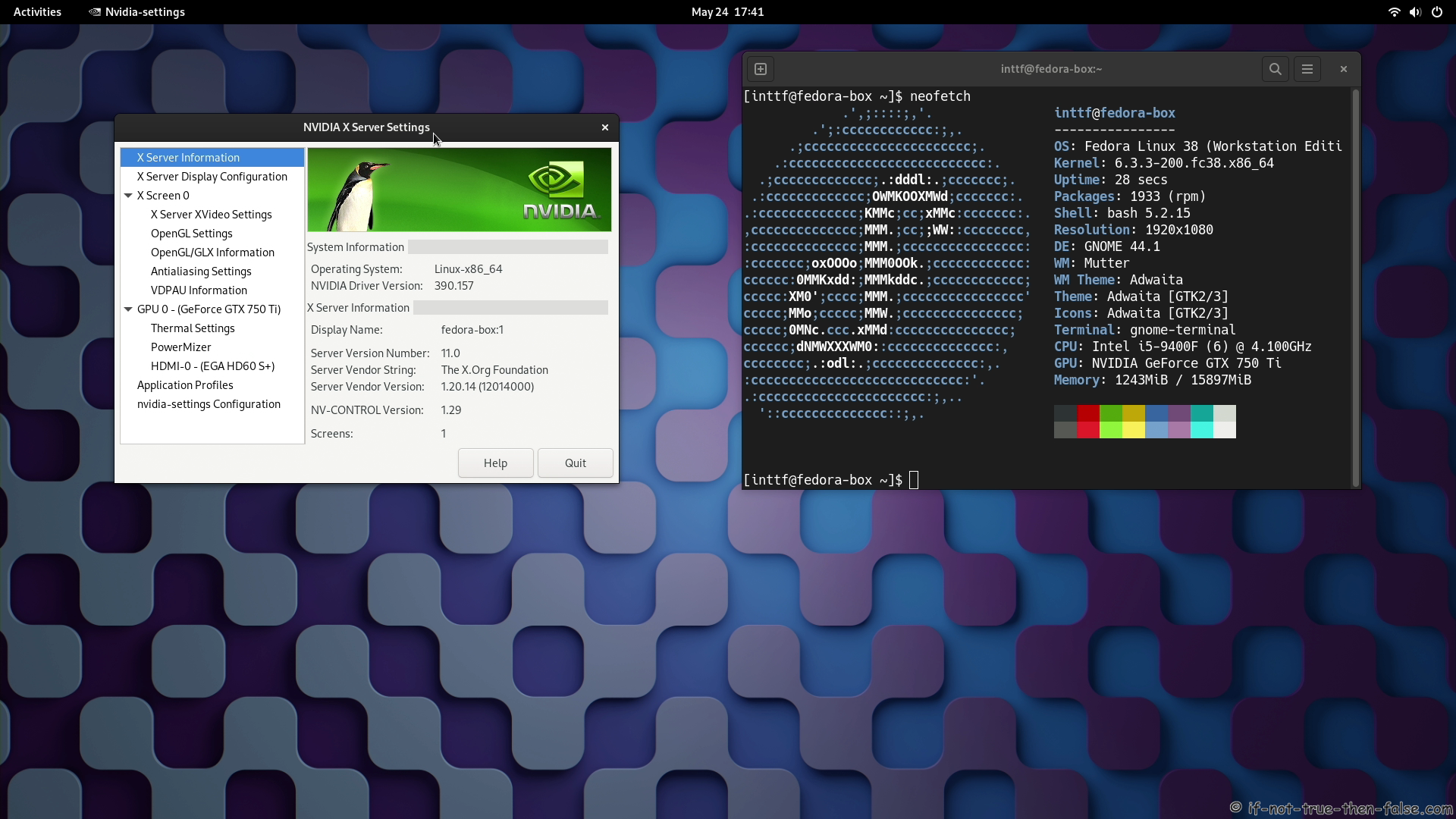 NVIDIA 390.157 Drivers on Fedora 38 Gnome 44.1 with Kernel 6.3.3